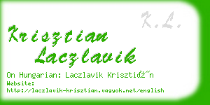 krisztian laczlavik business card